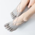thumbnail image 2 of Hongchun 3pair Lace Five Finger Socks, Five Toe Socks Invisible Socks Breathable Mesh Lace Shallow Boat Socks Invisible, 2 of 3