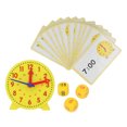 thumbnail image 1 of Kids Teaching Clock Toy, Kids Learning Clock Educational Time Identify  For Children For School Use, 1 of 8