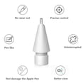 thumbnail image 3 of Upgraded Replacement Tips for Apple Pencil, Metal Tips Set Precise Control for Apple Pencil USB C/ 2nd/ 1st Gen Apple Pen Nib(6 Pack), 3 of 7
