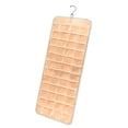 thumbnail image 4 of Organizador de joyas colgante, bolsa de exhibición de joyas, rollo de almacenamiento, 48 bolsillos, soporte Beige, 4 of 9