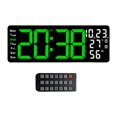 thumbnail image 1 of Reloj de pared digital Macarena LED, multiusos, con luz ambiental, 42 cm x 3,5 cm x 15,5 cm, 1 of 8