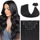 thumbnail image 1 of Extensiones de cabello Aison Black Clip en cabello humano real, 115 g, 1 of 6