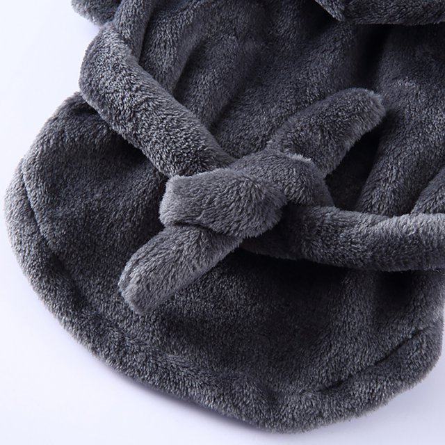 Pijamas de poliéster para mascotas, albornoces ajustables con mangas para perros y gatos (gris XL) Ehuebsd Para estrenar
