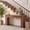 Brown, variant on Mteryoing 63" Farmhouse Wave Console Table with Sturdy Square Base and Waterfall Edge, Entryway Sofa Table for Living Room Hallway Behind Couch, Gray