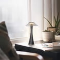 thumbnail image 3 of Rechargeable Designer Table Lamp Touch Led Table Lamp - Dimmable Titanium Usb Bedside Lamp 3W Cordless Desk Lamp With Battery And Lampshade For Bedroom Living Room And Office, 3 of 5
