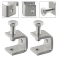 thumbnail image 6 of Lierteer 4X Stainless Steel C Clamps Clamp for Mounting U Clamps Small Desk Clamp 2Pcs, 6 of 9