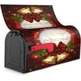 thumbnail image 6 of Christmas Mailbox Covers Merry Christmas Bell Snowflake Magnetic Letter Post Box Cover Standard Size 21 x 18 Inch Garden Yard Home Decorative, 6 of 6