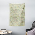 thumbnail image 1 of Geometric Tapestry, Colorful Triangles Separated with White Diagonal and Horizontal Stripes Print, Wall Hanging for Bedroom Living Room Dorm Decor, 40W X 60L Inches, Multicolor, by Ambesonne, 1 of 2