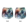 thumbnail image 5 of Lsque Ink Style Wave Dragon Printed Women's Running Shorts with Liner Pockets,Elastic Quick Dry Workout Athletic Gym Yoga Shorts,Womens High Waist Shorts-Small, 5 of 9