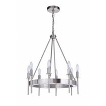 Larrson 8 Light Chandelier-Brushed Polished Nickel Finish Bailey Street Home 139-Bel-4569703