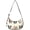 Boston Terrier and Rose Cream Pattern, variant on Boston Terrier and Rose Cream Pattern Hobo Shoulder Bag, Daily Shoulder Handbag with Adjustable Strap, Smooth Zipper Gift Ideas for Women Girls