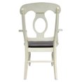 thumbnail image 5 of Coastal Dining Chairs Set of 2 - Armchairs, Antique White & Chestnut Brown Wood, 5 of 5