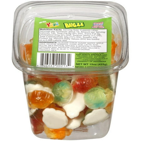 Yupi Bugzz Gummies Candy, 15 oz