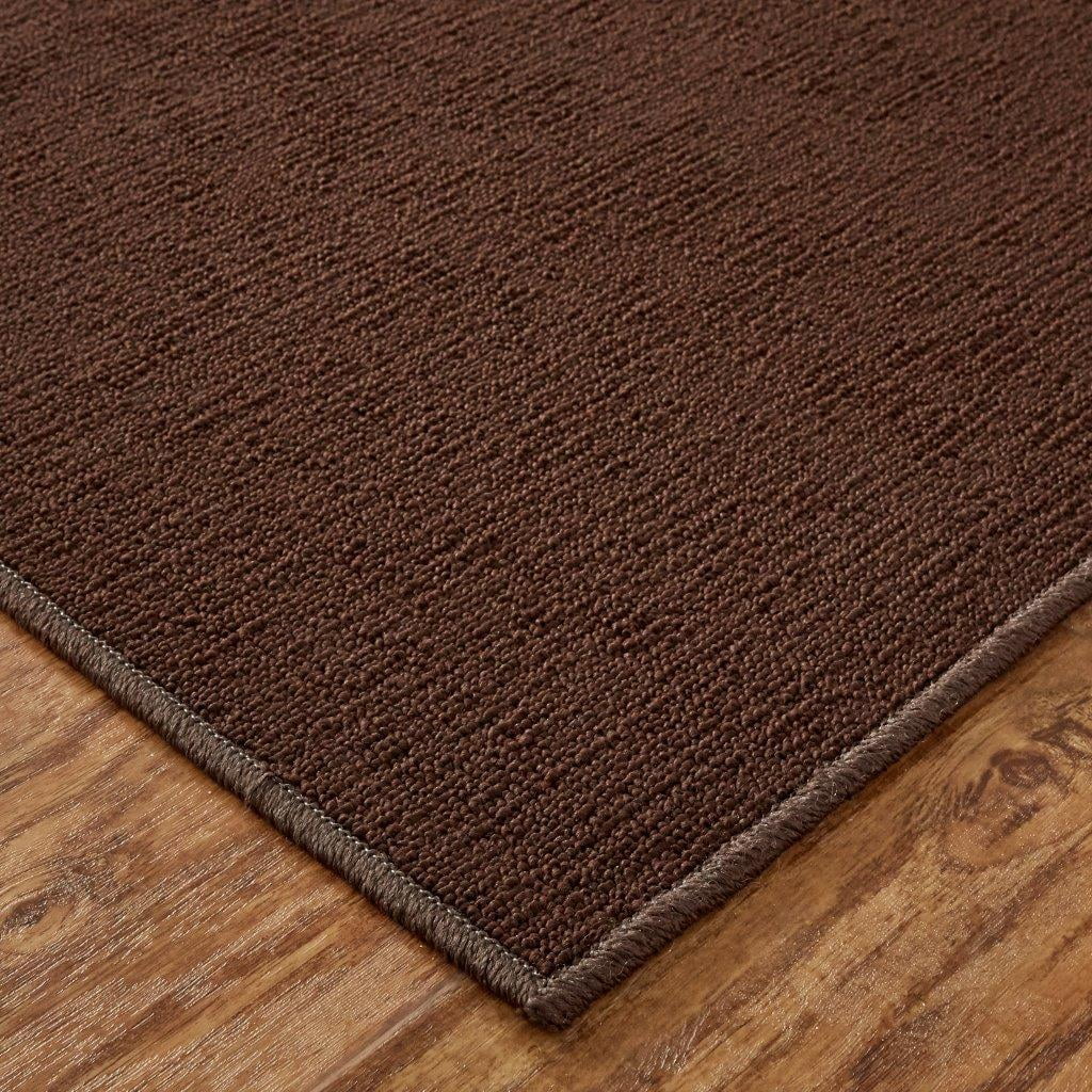 Mainstays Titan Solid Area Rug, Brown, 2'6" x 3'10"