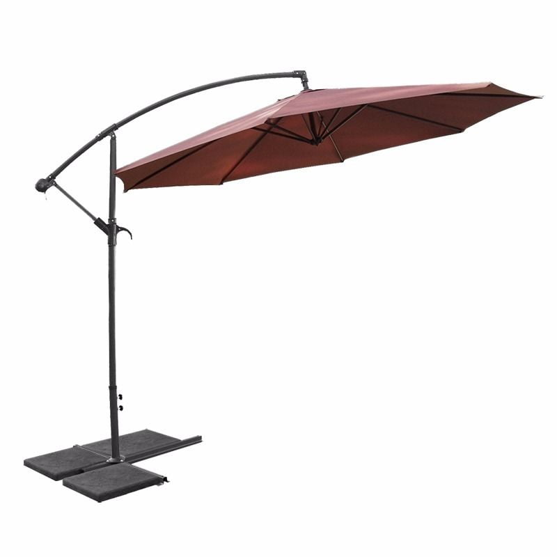 Xtremepowerus Premium 10 Ft Offset Patio Umbrella Cantilever Ft Offset Patio Umbrella Cantilever