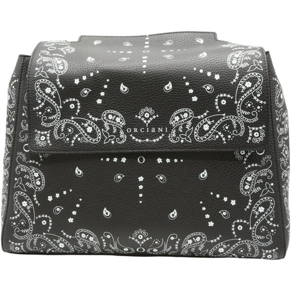 Orciani Sac à Bandoulière en Cuir sveva pour Femmes - Noir / Blanc