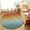 Green, variant on Small Round Rug 3Ft, Burnt Orange Teal Ombre Non-Slip Washable Circle Rugs Carpet, Modern Gradient Abstract Art Indoor Outdoor Rug Floor Mats Throw Runner for Bedroom Living Room Bathroom