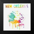 thumbnail image 2 of Lewis, Sheldon 15x15 Black Modern Framed Museum Art Print Titled - New Orleans Piano, 2 of 5