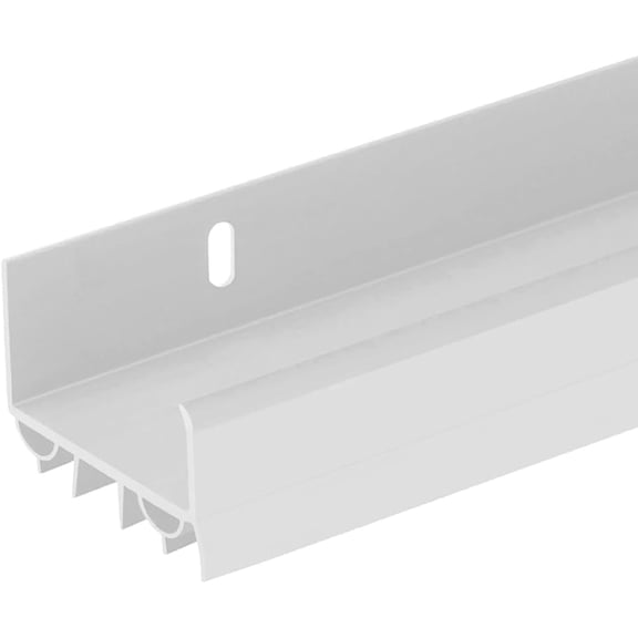 Randall Manufacturing PVC Slide-On Door Bottom Seal for Metal and Wood Doors, White Weather Stripping, 1-3/4" x 36"
