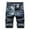 Dark Blue, variant on IROINNID Men's Casual Elastic Frayed Hem Jeans Stretch Comfy Stylish Retro Denim Shorts