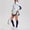 Navy, variant on Women's 2-Piece Tennis Outfit: Long Sleeve Zip Top & Pleated Skirts for Women Yellow XL