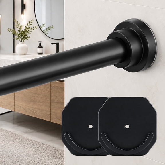 31 to 120 inch Adjustable Tension Curtain Rod, Stainless Steel