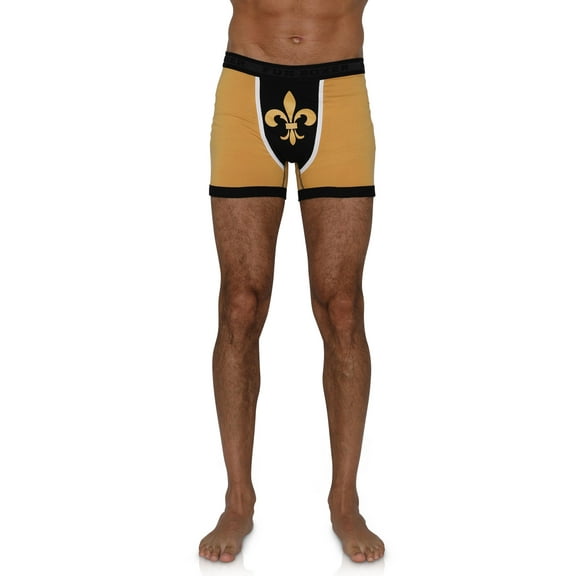 Fun Boxer Mens Underwear Boxer Shorts Adult Briefs Male, Gold, Size: Large