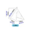 thumbnail image 4 of ZAXARRA 160 cm Tentes Mobiles Toile Pliante Maison de Jeu Portable, 4 of 5