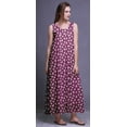 thumbnail image 2 of Bimba Rayon Maxi Nightwear Ladies Rayon Printed Sleeveless Night Gown Maxi Dress-M, 2 of 5