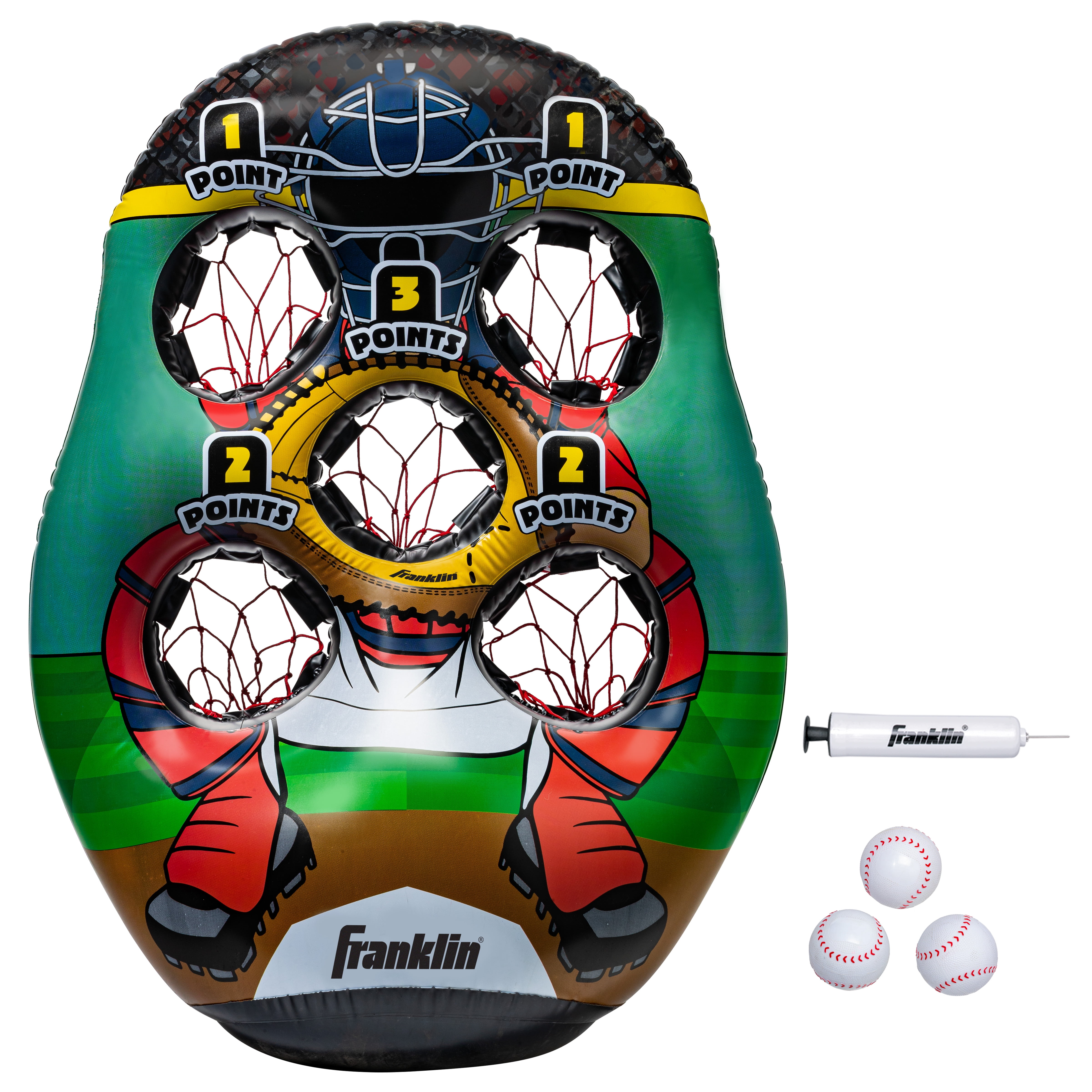Franklin Sports Basketbal Defender Dummy – Levensgrote Trainingspop Met Afneembare Armen | 213 Cm X 60 Cm, Voor Schiet- & Dribbeloefeningen