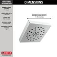 thumbnail image 5 of Delta 52484 Universal Showering Ultrasoak 7-13/16" Square 1.75 GPM Multi Function Rain, 5 of 7