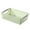 Green, variant on Cheers US Plastic Storage Baskets - Small Pantry Organizer Basket Bins - Household Organizers with Cutout Handles for Kitchen Organization, Countertops, Cabinets, Bedrooms, and Bathrooms