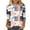 Multicolor 2, variant on Womens Tops Summer Fall 3/4 Sleeve Casual Loose Fitting Graphic T-Shirt Round Neck Vintage Floral Print Painted Graphic Tunic Tees Tops,Multicolor 2,L