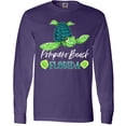thumbnail image 3 of Inktastic Pompano Beach, Florida Happy Sea Turtle Long Sleeve T-Shirt, 3 of 5