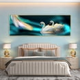 thumbnail image 3 of Pósteres e impresiones de One Piece Swans Love, pintura en lienzo de animales, arte de pared para sala de estar, dormitorio, decoración moderna del hogar sin marco, 3 of 5