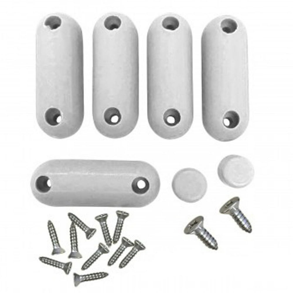 50 Sets Toilet Seat Bumpers White Silicon pack of 7 Renovator's