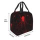 thumbnail image 3 of Easygdp Red Spider On The Web Bolsa Térmica Premium - Tela Oxford Impermeable, Gran Capacidad, Bolsillo Frontal, Unisex para Trabajo, Escuela, Actividades al Aire Libre y Picnics, 3 of 8