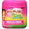thumbnail image 4 of African Pride® Dream Kids® Olive Miracle® Hair Creme 6 oz. Jar, Damaged, Moisturizing, 4 of 7