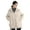 Apricot L, variant on Fall Spring Women Jacket Short Front Long Back Split Hem Hooded Drawstring Zipper Closure Cardigan Windproof Outdoor Overcoat Travel Camping Coat