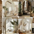 thumbnail image 4 of Antok Arched Full Length Floor Mirror 72"x44.1" Standing Mirror Full Length, Full Body Mirror with Stand, Stand Up Mirror for Bedroom, Living Room, Cloakroom, Gold, 4 of 8