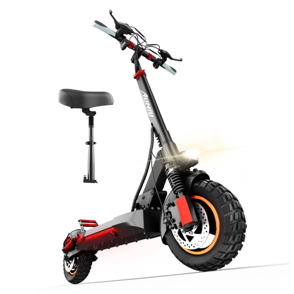 AONIU M4 Electric Scooter for Adults Escooter with Seat off Road E Scooter 25-30mph Fast Long Range 40 Miles 300 Lbs  Heavy Duty Electric Scooters All Terrain Foldable for Teens Commuting
