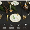 thumbnail image 3 of Ktaxon 400 Piece Gold Plastic Dinnerware Set for 50 Guests, Elegant Disposable Plates, 50 Straws, 100 Plates, 50 Cups, 150 Goldware, 50 Pre Rolled Napkins for Party Wedding Anniversary, 3 of 8