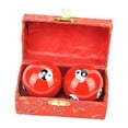 thumbnail image 2 of Bolas de con caja de almacenamiento Fortalecimiento de la muñeca de la mano Bolas de Baoding de relajación compactas duraderas para personas  rojo shamjiam  pelota de baile, 2 of 9