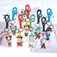 thumbnail image 2 of One Piece Anime Monkey D. Luffy llavero llaveros mochila colgante muñeca accesorios pareja coche llavero niños regalo al por mayor, 2 of 4