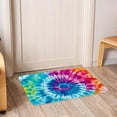 thumbnail image 6 of Tie Dye Polyester Non-Slip Machine Washable Bath Rug Outdoor Carpet Bath Rugs, 6 of 6
