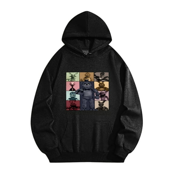 Five-Nights at Freddy Merch Mens Ultimate Heavyweight Pullover Hoodie Sweatshirt