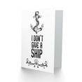 thumbnail image 2 of Quote Don't Give A Ship Anchor Greetings Card Plus Envelope Blank inside, 2 of 3