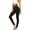 Black, variant on Women's High Waist Workout Leggings Breathable Mesh Yoga Exercise Athletic Training Pants