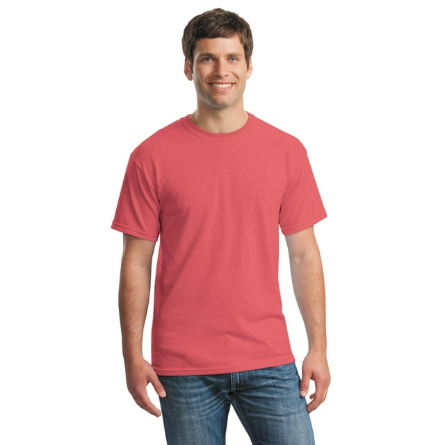 Gildan T-Shirt Col Rond en Coton Épais à Manches Courtes pour Hommes - 5000