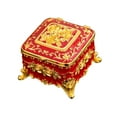 thumbnail image 3 of fenteer Vintage Jewelry Box Creative Small Trinket Box for Jewelry Necklace Earrings red, 3 of 8